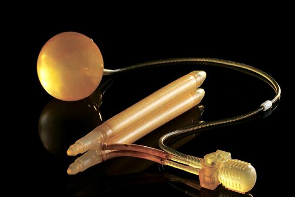 Penile prosthesis used to insert the penis to increase its size